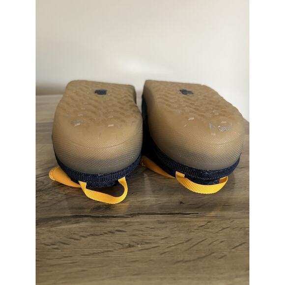 The North Face Unisex Base Camp Mules NWOT Men’s 13 Blue Yellow Slipper Flats - Picture 7 of 10